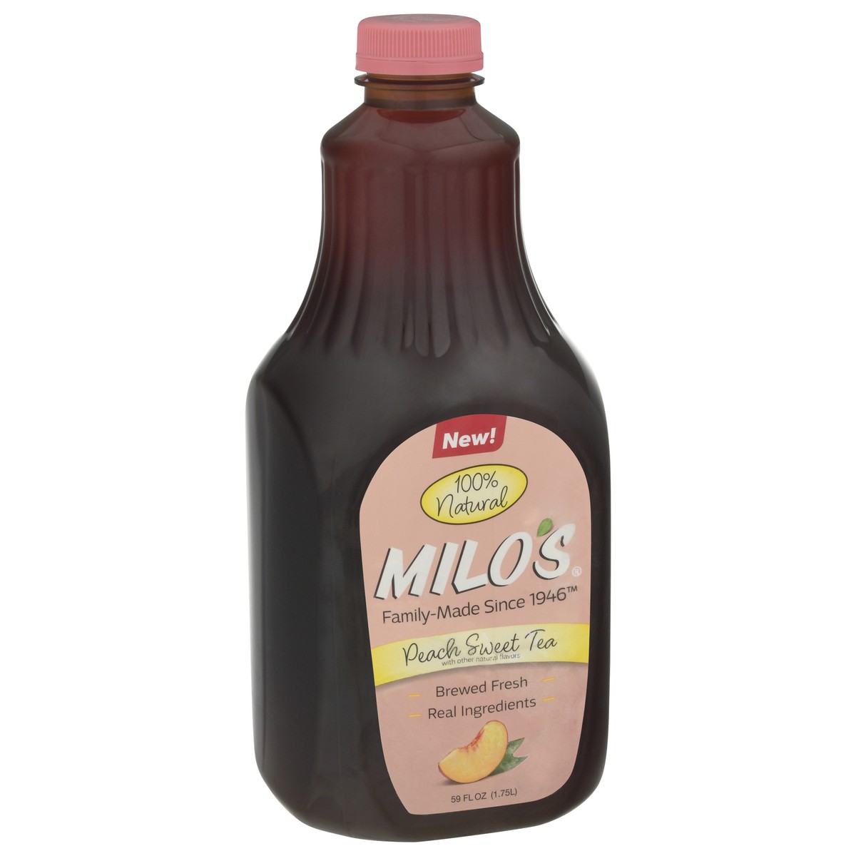 slide 2 of 13, Milo's Peach Tea, 59 oz