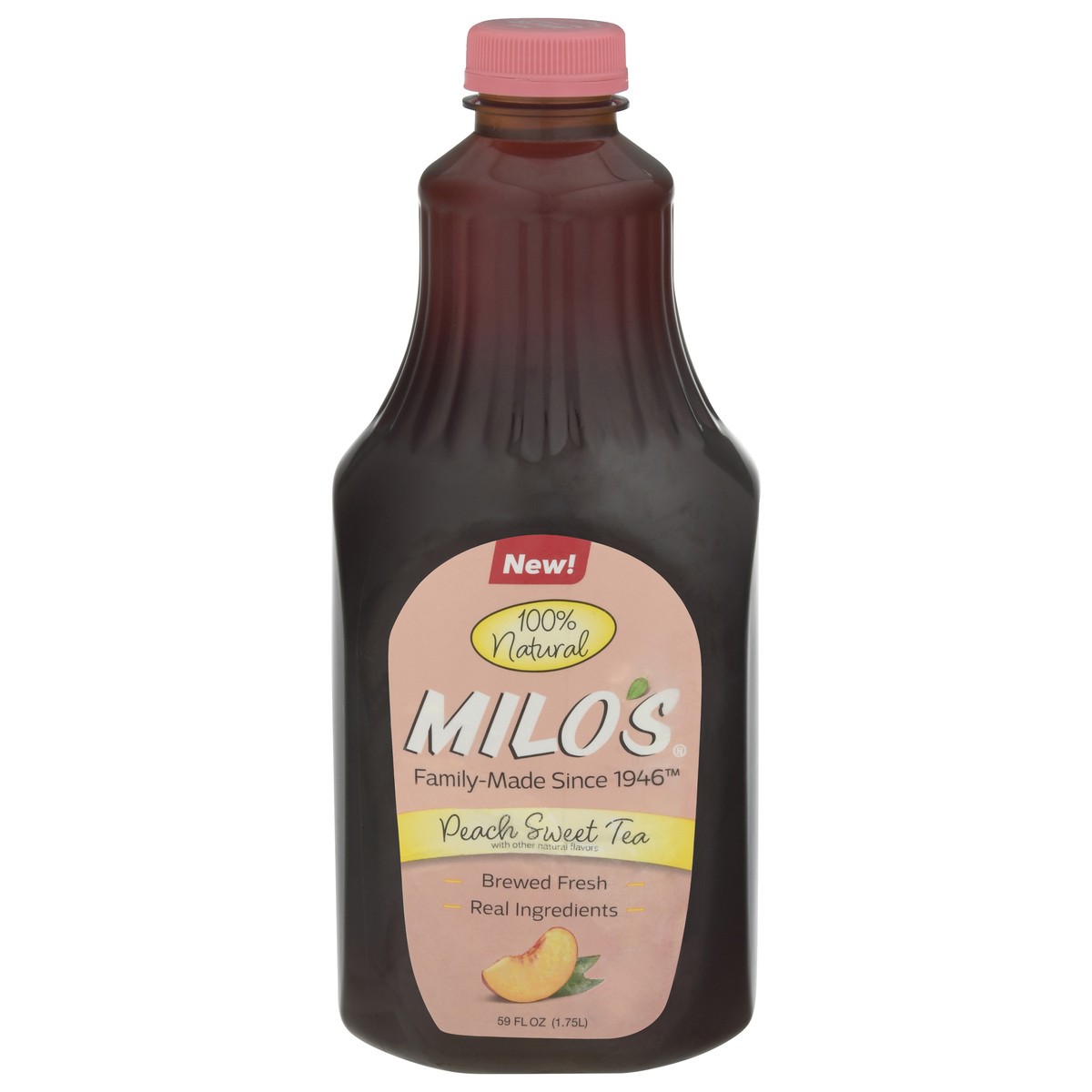 slide 6 of 13, Milo's Peach Tea, 59 oz