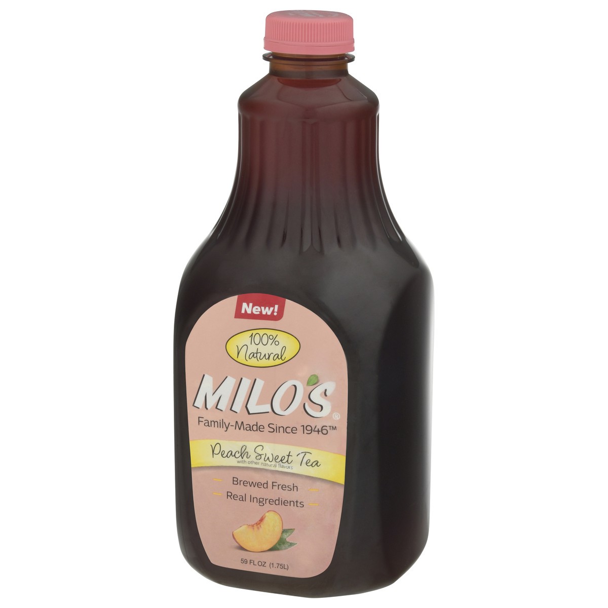 slide 10 of 13, Milo's Peach Tea, 59 oz