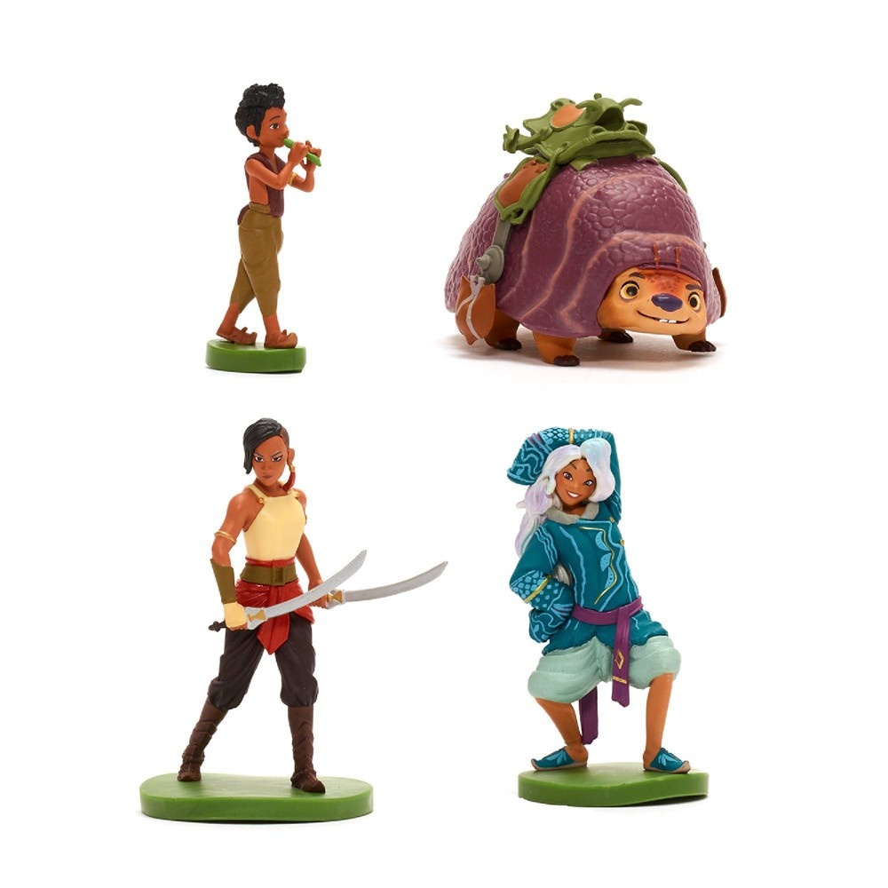 slide 3 of 4, Disney Raya Deluxe Figurine Set - Disney store, 8 ct