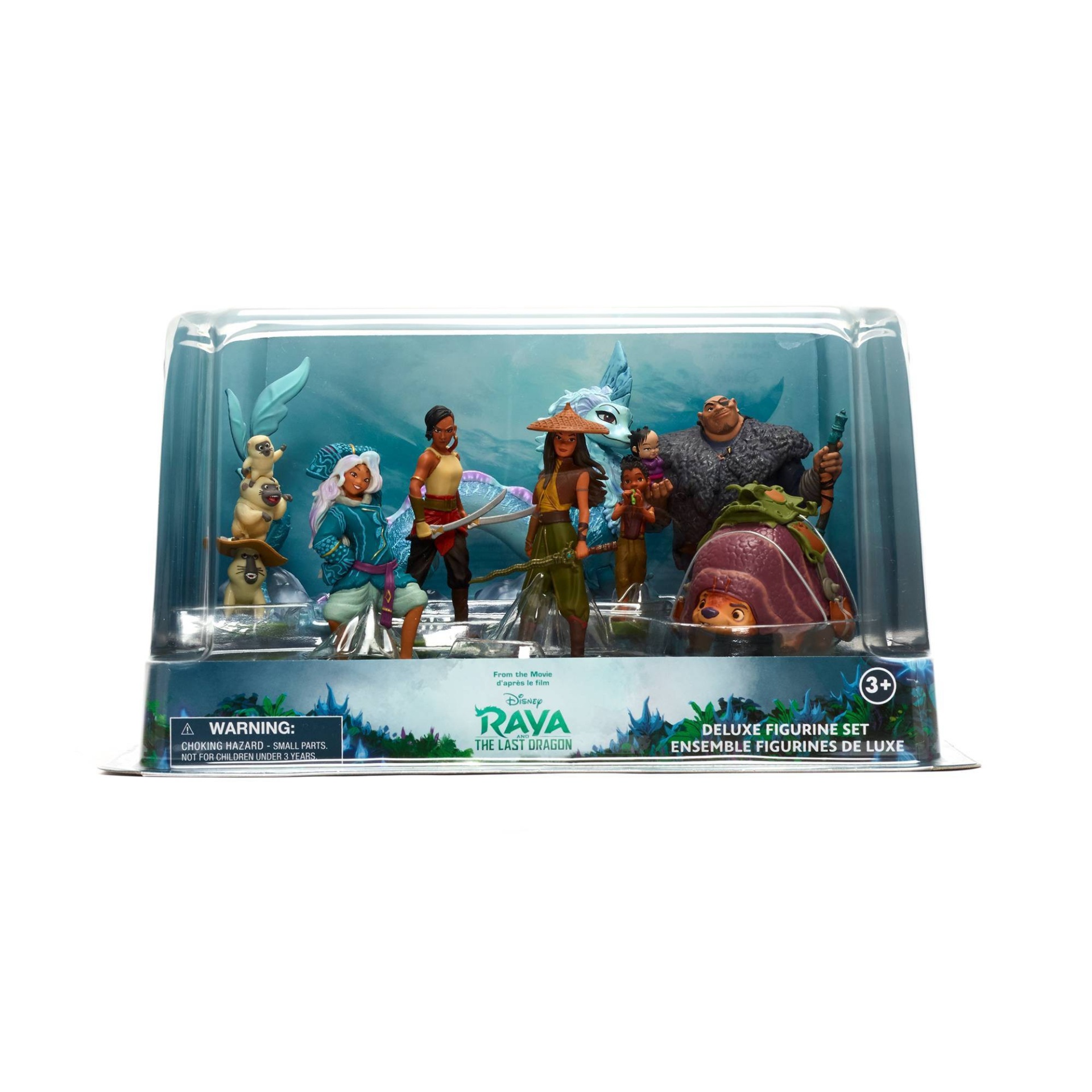 slide 1 of 4, Disney Raya Deluxe Figurine Set - Disney store, 8 ct