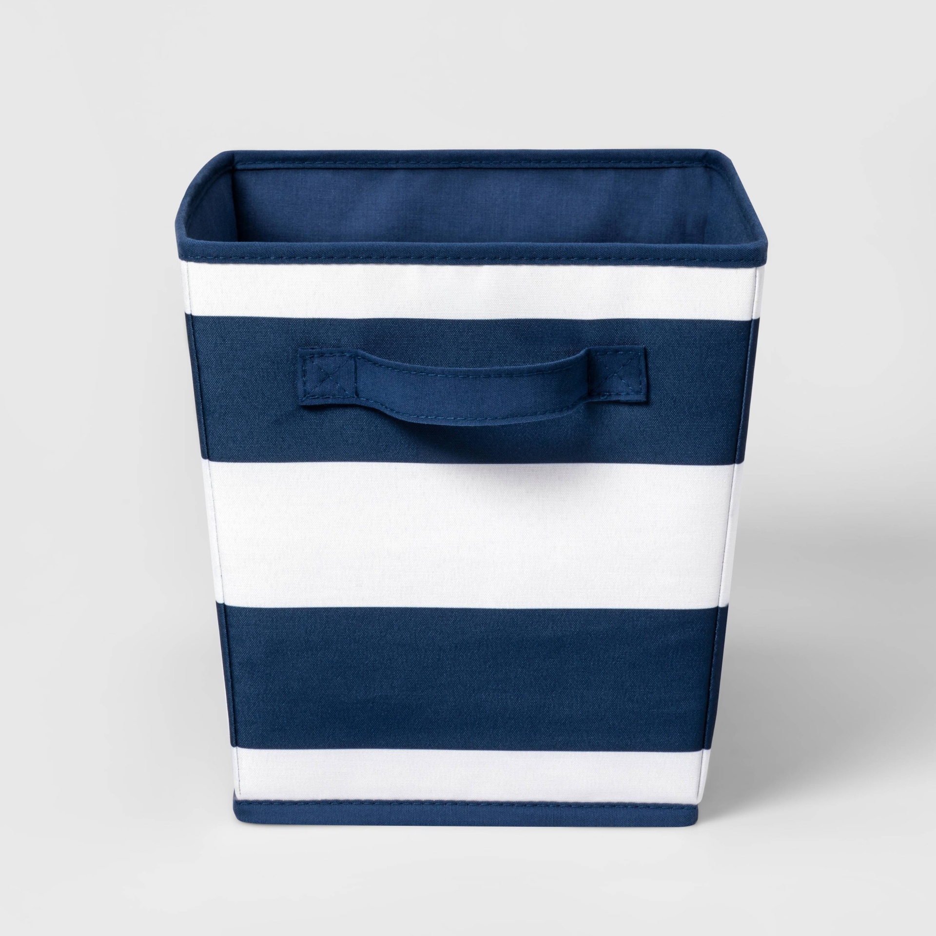 Large Canvas Stripe Bin Navy Pillowfort 1 ct Shipt