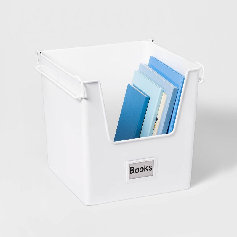 slide 3 of 5, Small Metal Stackable Kids' Storage White - Pillowfort, 1 ct