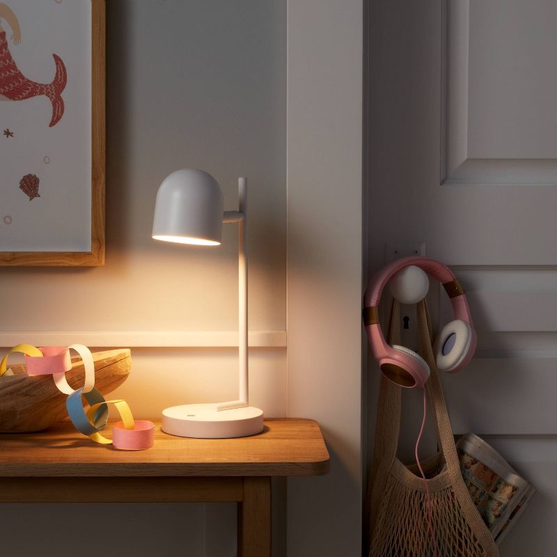 slide 2 of 5, Kids' Desk Lamp (Includes LED Light Bulb) Cream - Pillowfort™, 1 ct