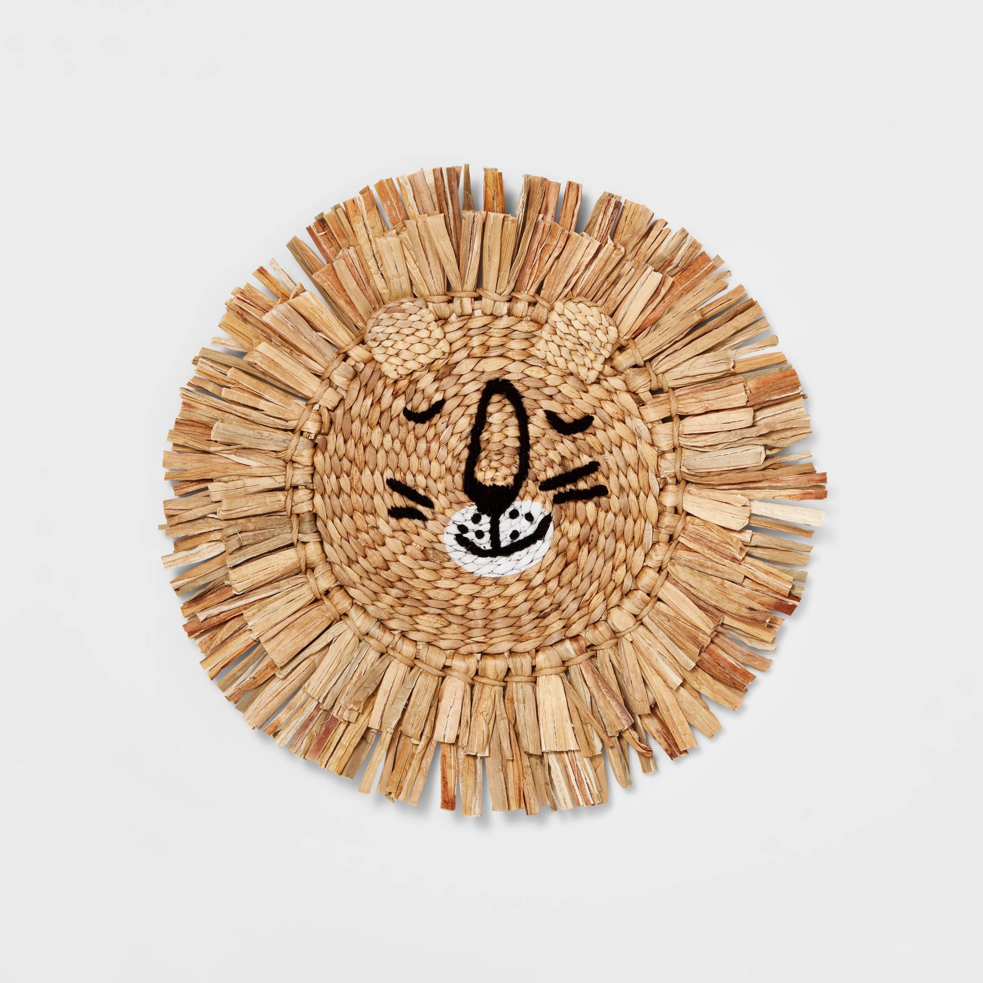 Water Hyacinth Lion Head Wall Décor Natural Pillowfort 1 ct Shipt