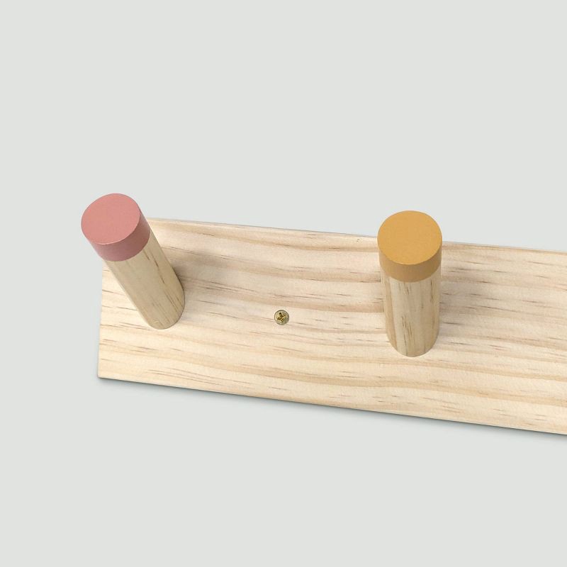 slide 2 of 3, Painted Kids' Wood Hooks - Pillowfort™, 1 ct