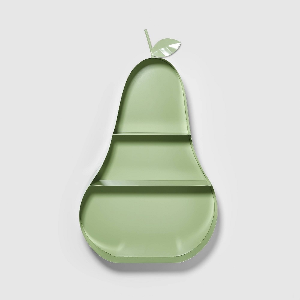 slide 3 of 5, Metal Pear Shelf Green - Pillowfort, 1 ct