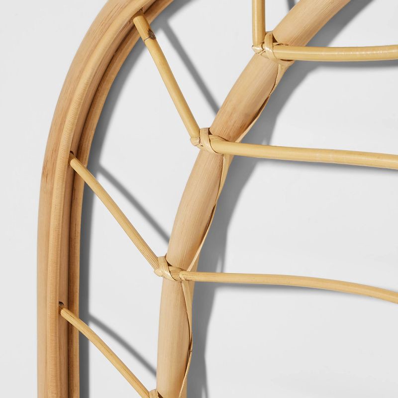 slide 4 of 6, Rattan Arch Leaf Kids' Shelf - Pillowfort™, 1 ct