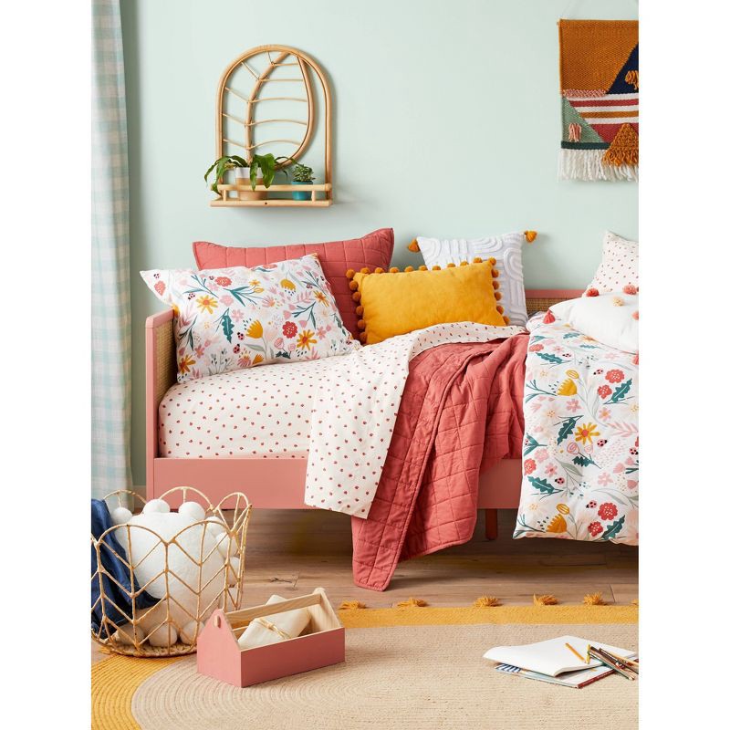 slide 6 of 6, Rattan Arch Leaf Kids' Shelf - Pillowfort™, 1 ct