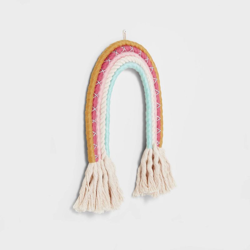 slide 3 of 6, Rainbow Rope Hanging Kids' Wall Decor - Pillowfort™, 1 ct