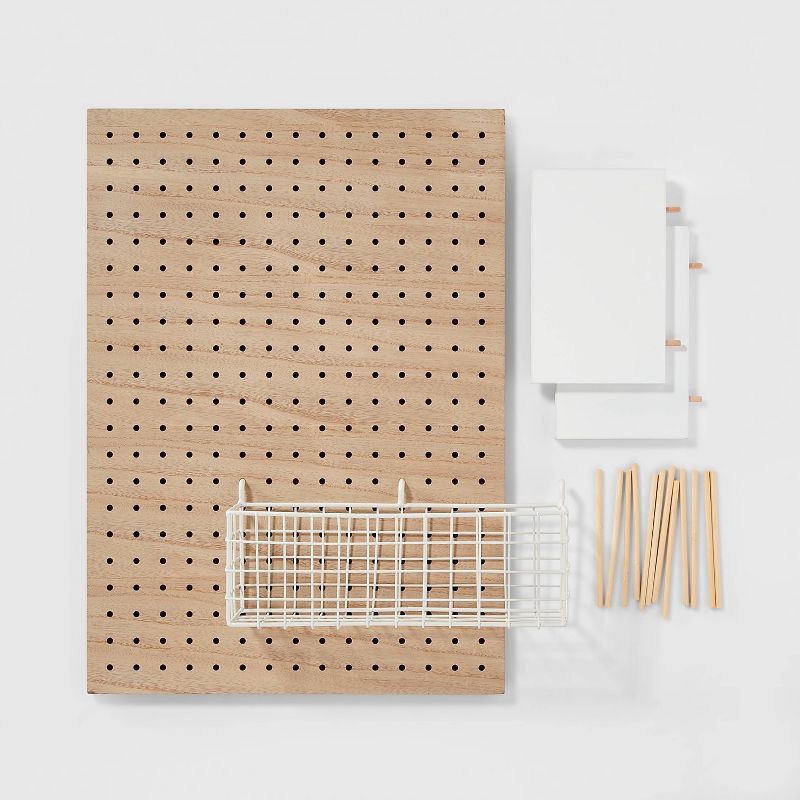 slide 5 of 7, Modular Organization System Kids' Pegboard Brown - Pillowfort, 1 ct