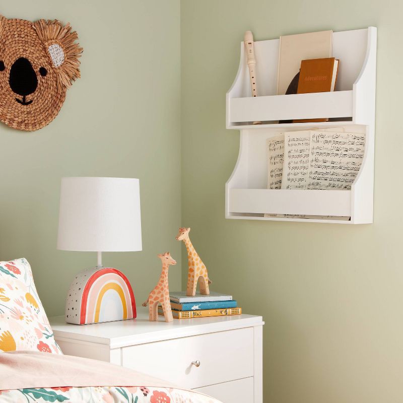 slide 3 of 5, Rainbow Dual Kids' Light Lamp (Light Bulbs Not Included) Pink - Pillowfort™, 1 ct