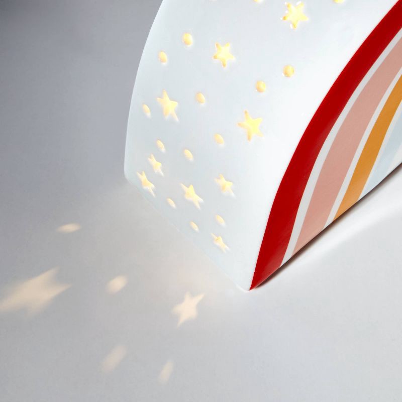 slide 5 of 5, Rainbow Dual Kids' Light Lamp (Light Bulbs Not Included) Pink - Pillowfort™, 1 ct