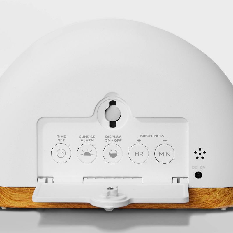 slide 7 of 7, Wake Up Light Rise with Wood Kids' Nightlight - Pillowfort™, 1 ct