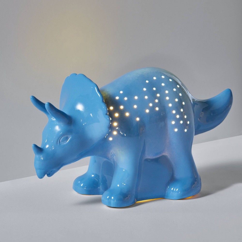 slide 4 of 5, Dinosaur Ceramic Nightlight Blue - Pillowfort, 1 ct