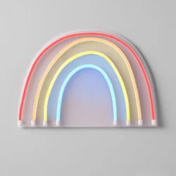 Rainbow Neon Kids' Wall Decor - Pillowfort™