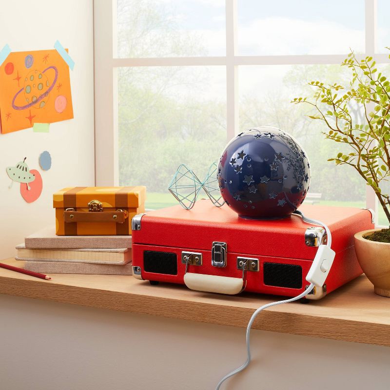 slide 2 of 5, Starry Globe Kids' Nightlight Blue - Pillowfort™, 1 ct