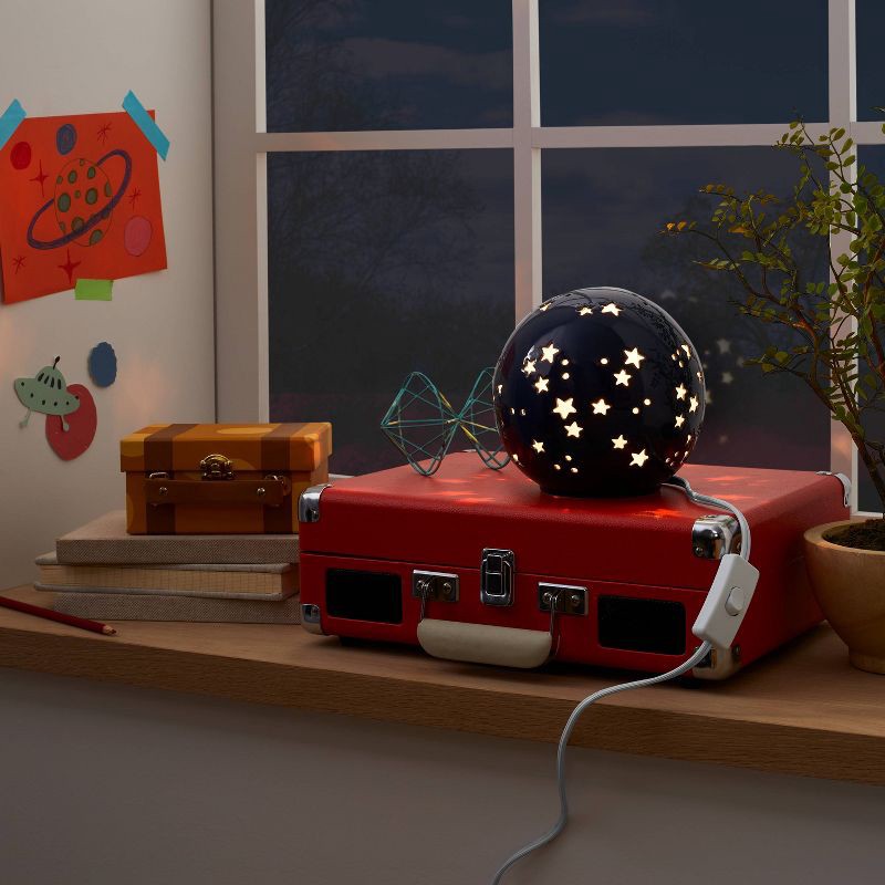 slide 3 of 5, Starry Globe Kids' Nightlight Blue - Pillowfort™, 1 ct