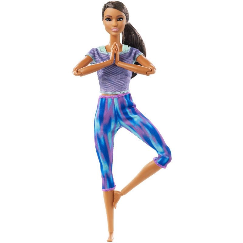 slide 3 of 6, ​Barbie Made to Move Doll - Blue Dye Pants, 1 ct