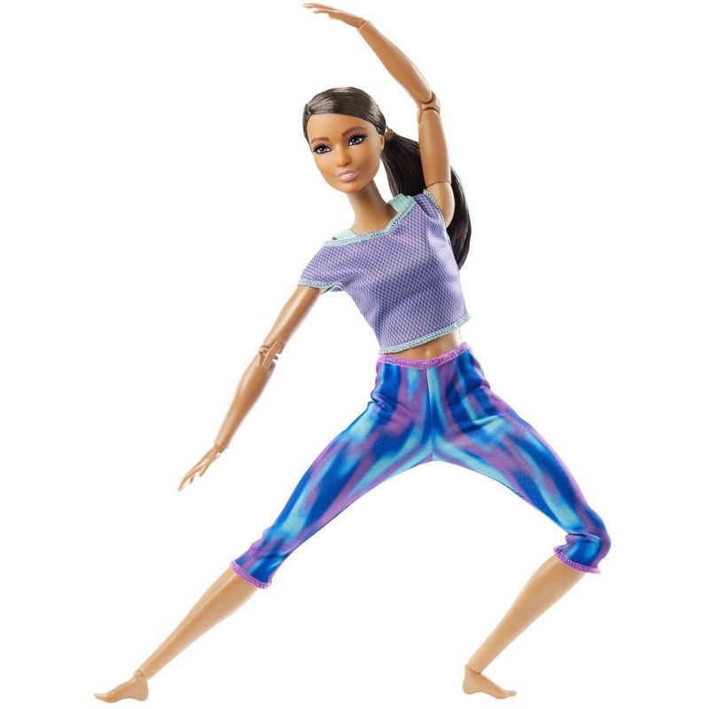 slide 1 of 6, ​Barbie Made to Move Doll - Blue Dye Pants, 1 ct