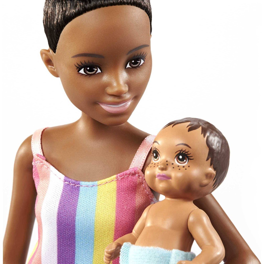 slide 4 of 6, Barbie Skipper Babysitters Inc. - Black Hair, 1 ct