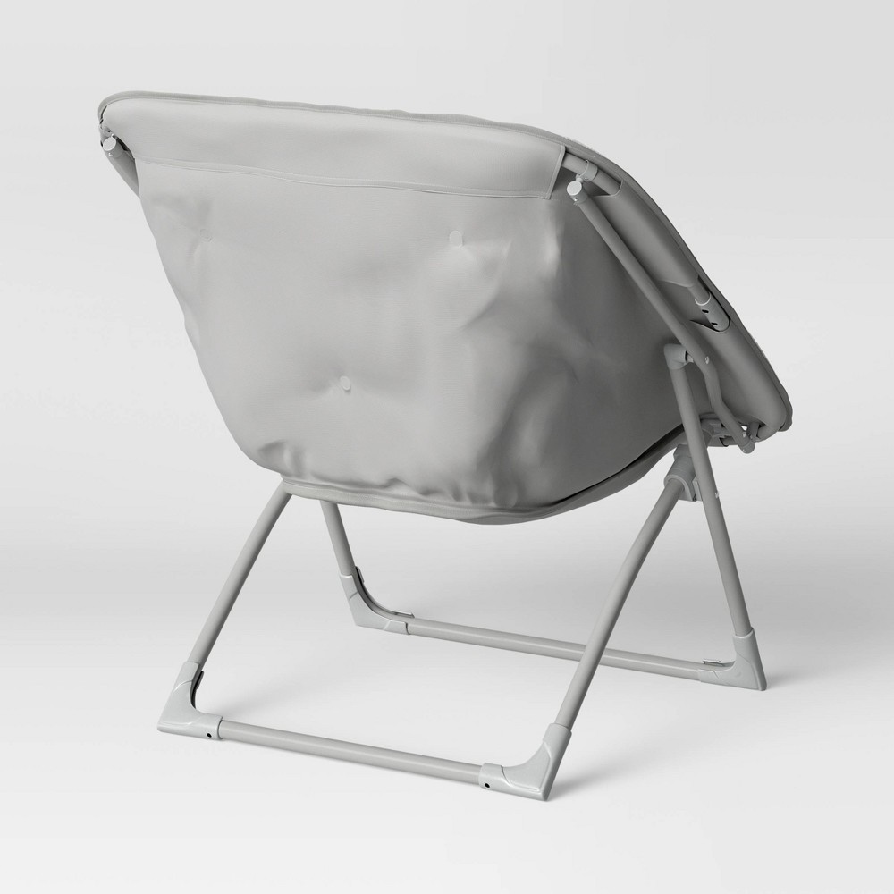 slide 5 of 5, Folding Dish Chair Gray - Pillowfort, 1 ct