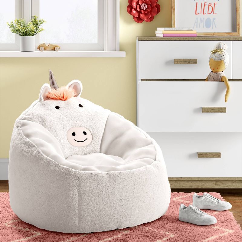 slide 2 of 7, Unicorn Kids' Bean Bag Chair - Pillowfort™, 1 ct