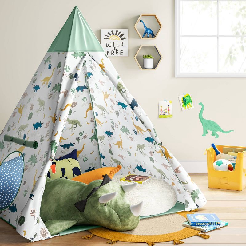 slide 2 of 12, Dinosaur Kids' Tent - Pillowfort™, 1 ct