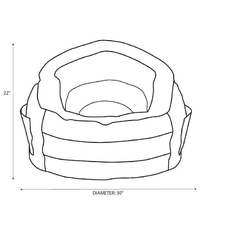slide 6 of 6, Settle In Kids' Bean Bag Chair Gray - Pillowfort™: Toddler Seat, Indoor Use, Polystyrene Beads, Handle & Pocket, 1 ct