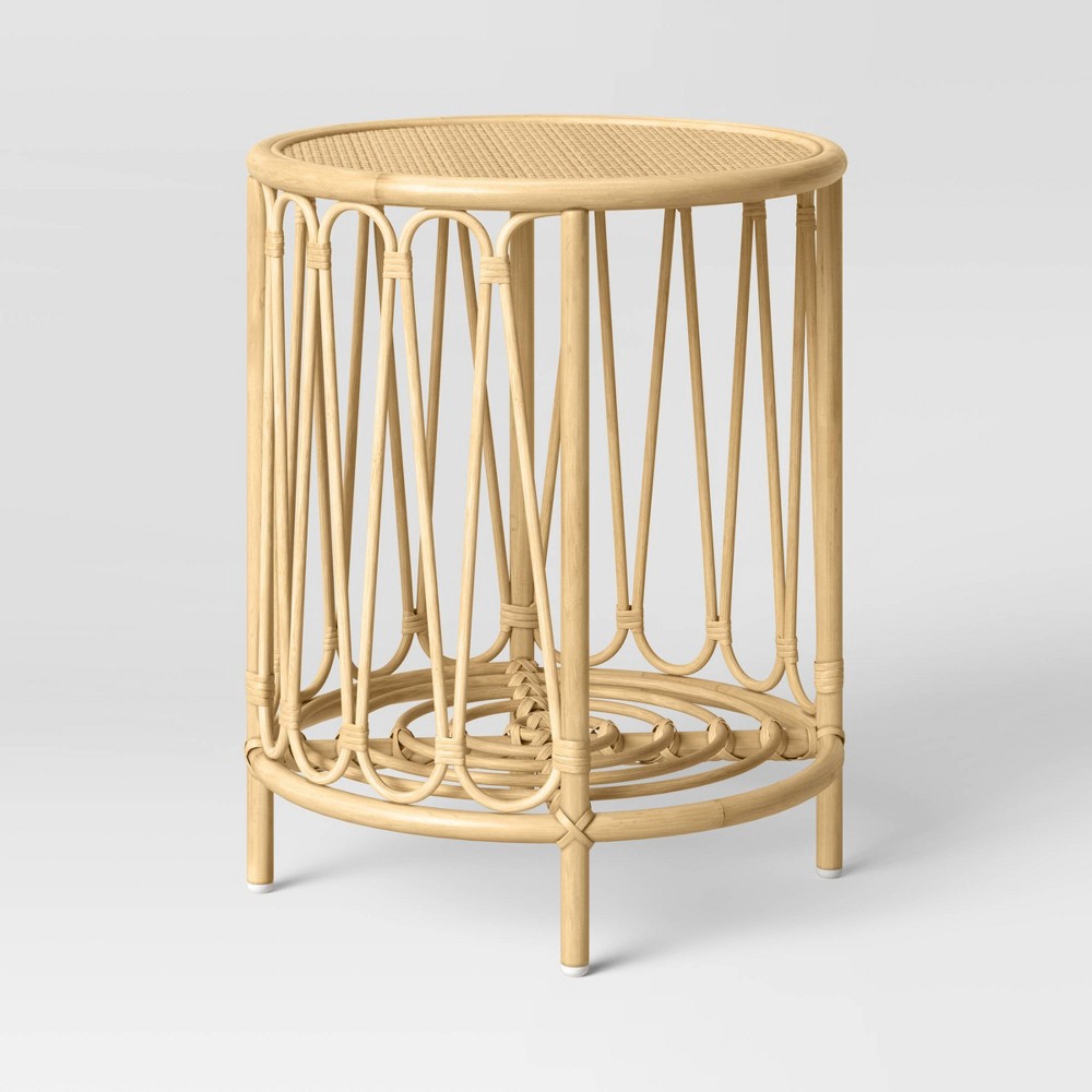 Rattan Bedside Table Natural Pillowfort 1 ct Shipt