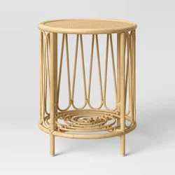 Rattan Bedside Kids' Table Natural - Pillowfort™