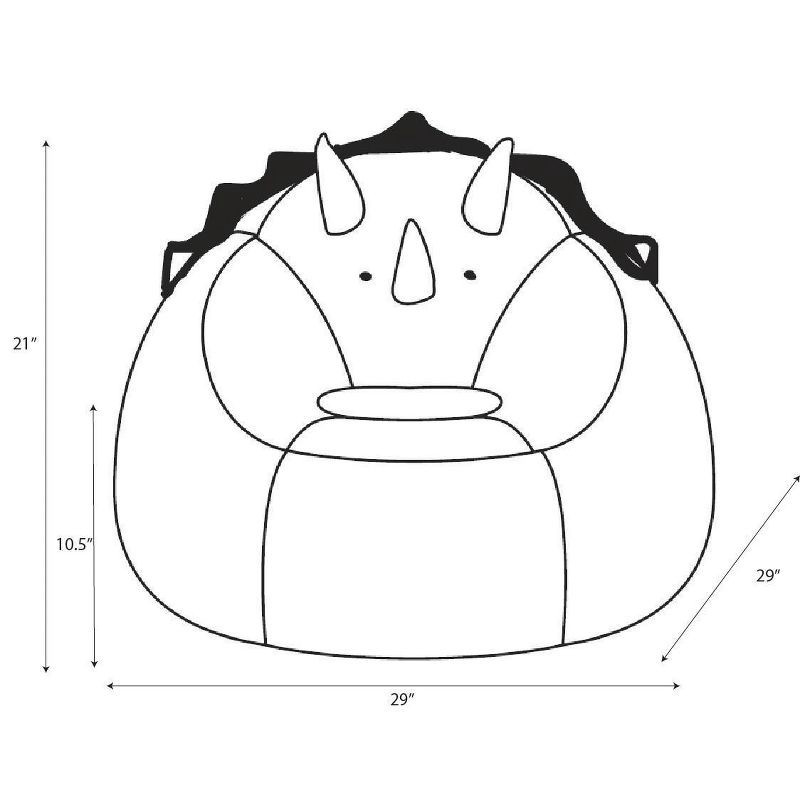 slide 7 of 7, Dinosaur Kids' Bean Bag Chair - Pillowfort™, 1 ct