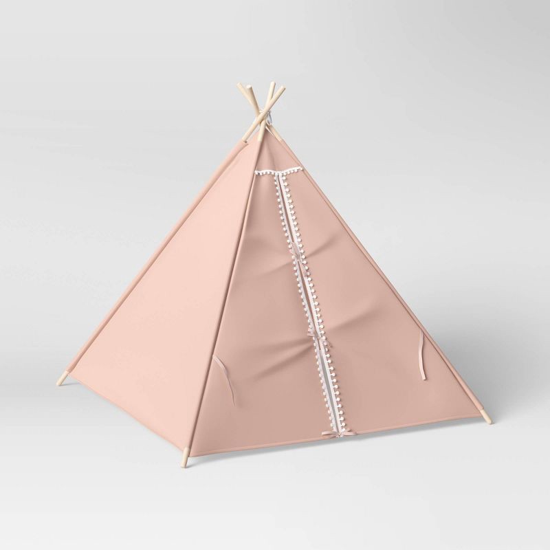 slide 7 of 11, Pom Pom Kids' Tent Pink - Pillowfort™, 1 ct