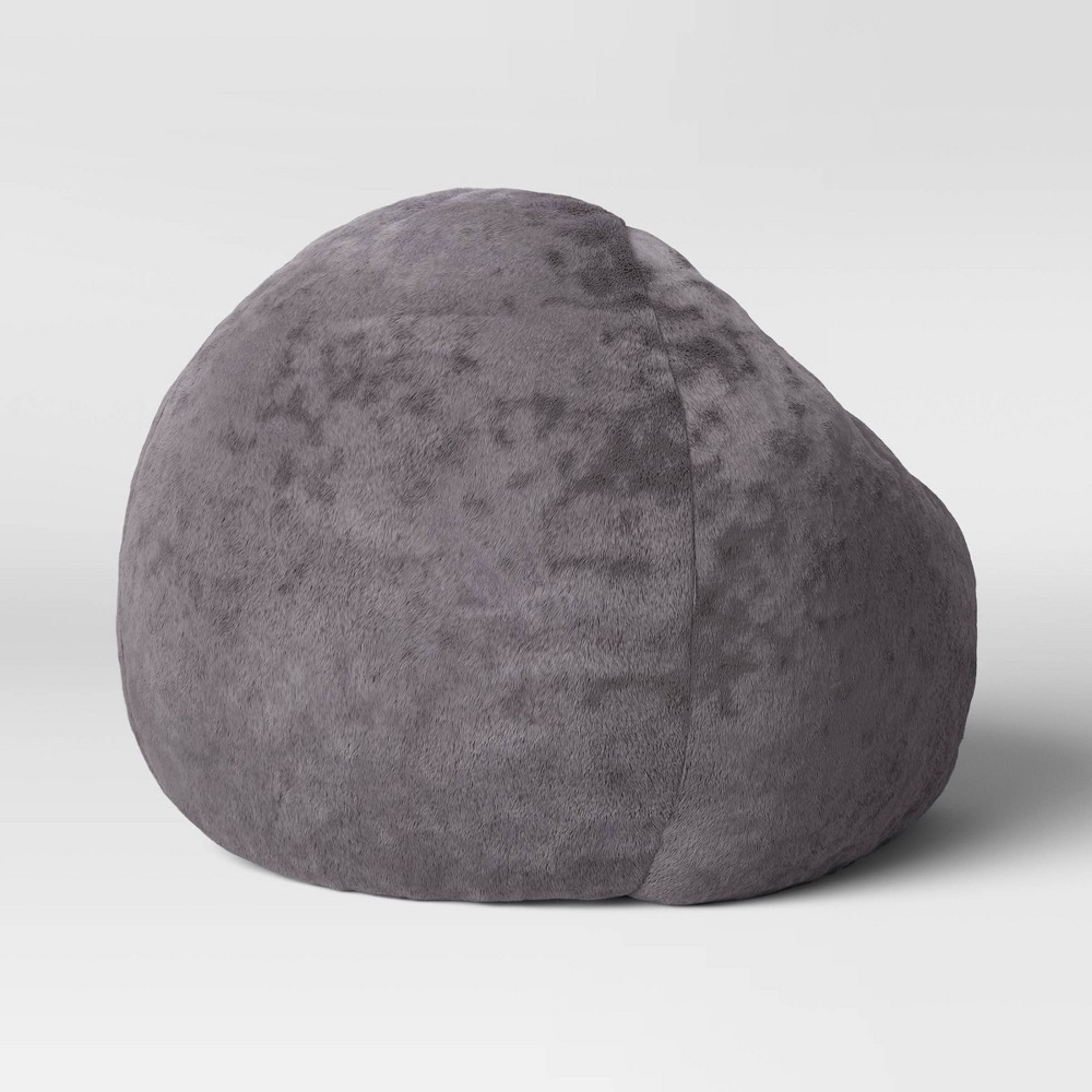 Fuzzy Fur Bean Bag Gray Pillowfort 1 ct Shipt