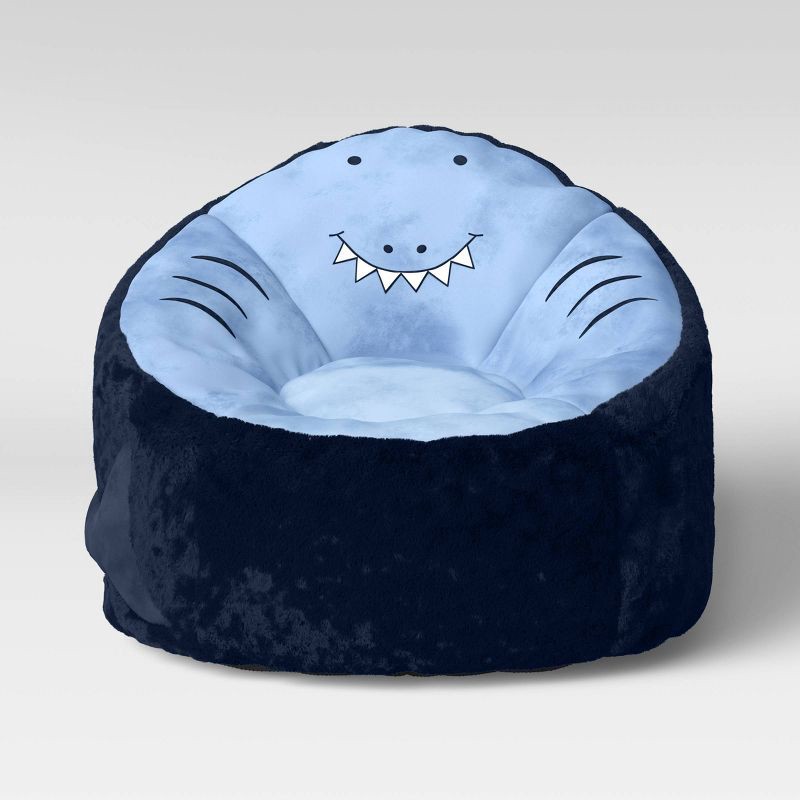 slide 3 of 6, Shark Kids' Bean Bag Chair - Pillowfort™, 1 ct