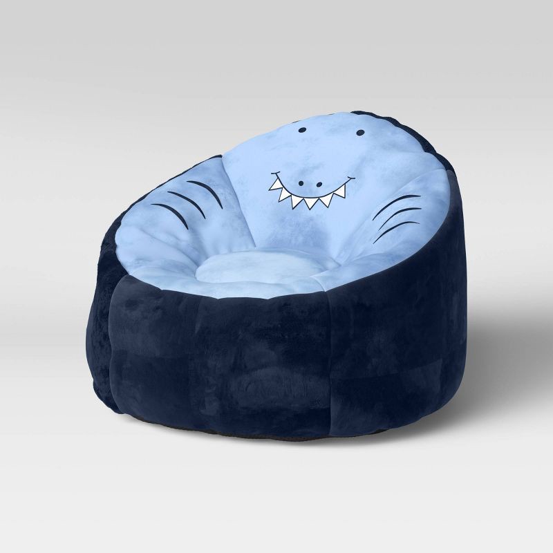 slide 1 of 6, Shark Kids' Bean Bag Chair - Pillowfort™, 1 ct