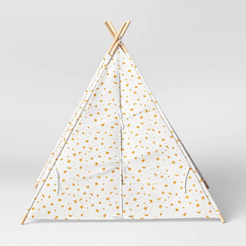 slide 12 of 12, Gold Foil Star Kids' Tent - Pillowfort™, 1 ct