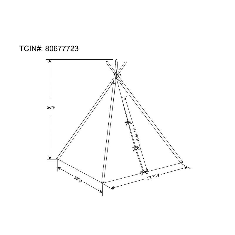 slide 12 of 12, Gold Foil Star Kids' Tent - Pillowfort™, 1 ct