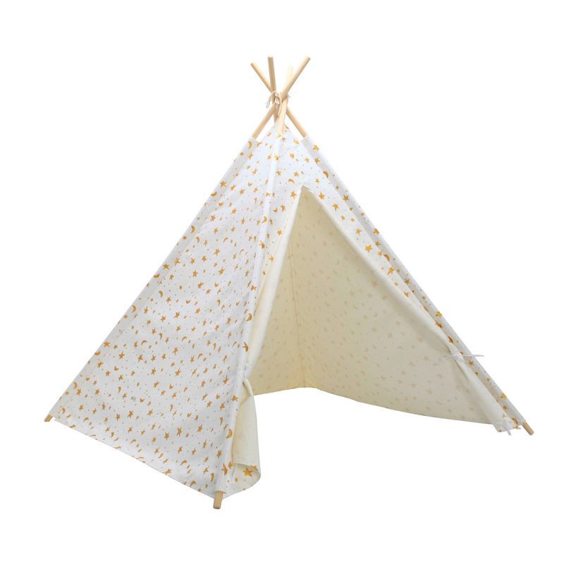 slide 6 of 12, Gold Foil Star Kids' Tent - Pillowfort™, 1 ct