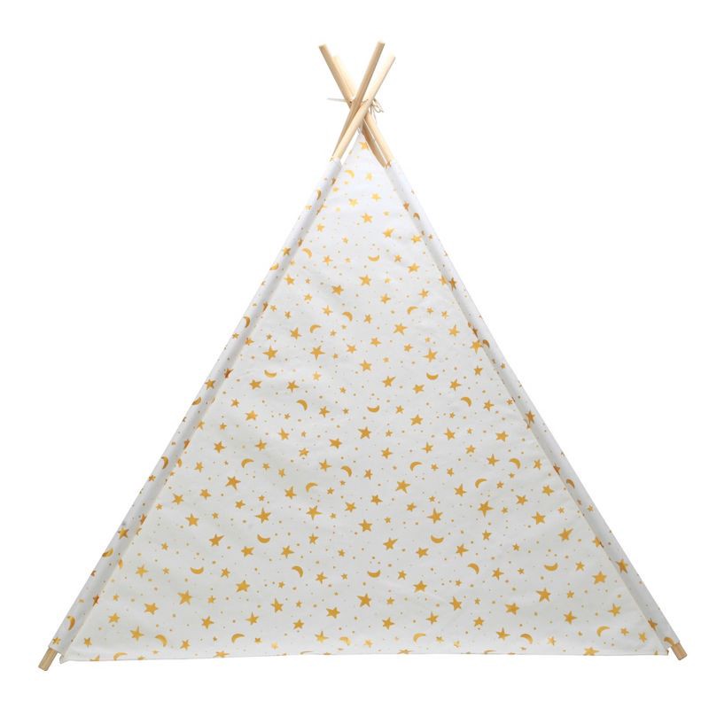 slide 11 of 12, Gold Foil Star Kids' Tent - Pillowfort™, 1 ct