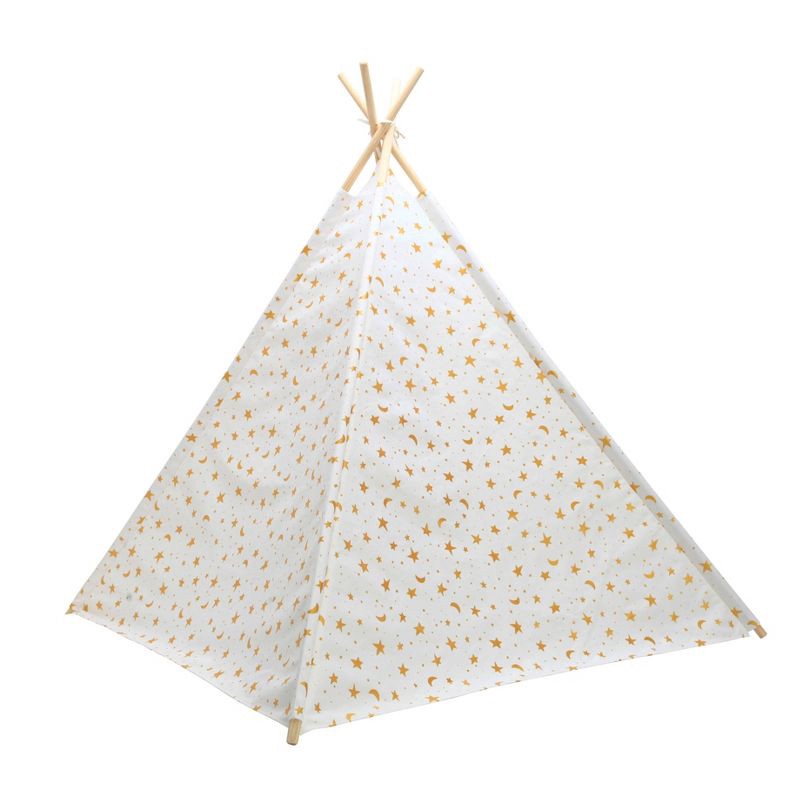 slide 9 of 12, Gold Foil Star Kids' Tent - Pillowfort™, 1 ct