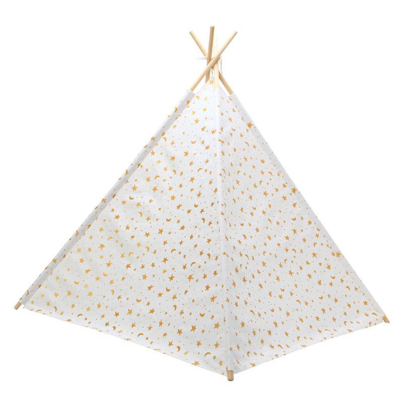 slide 5 of 12, Gold Foil Star Kids' Tent - Pillowfort™, 1 ct