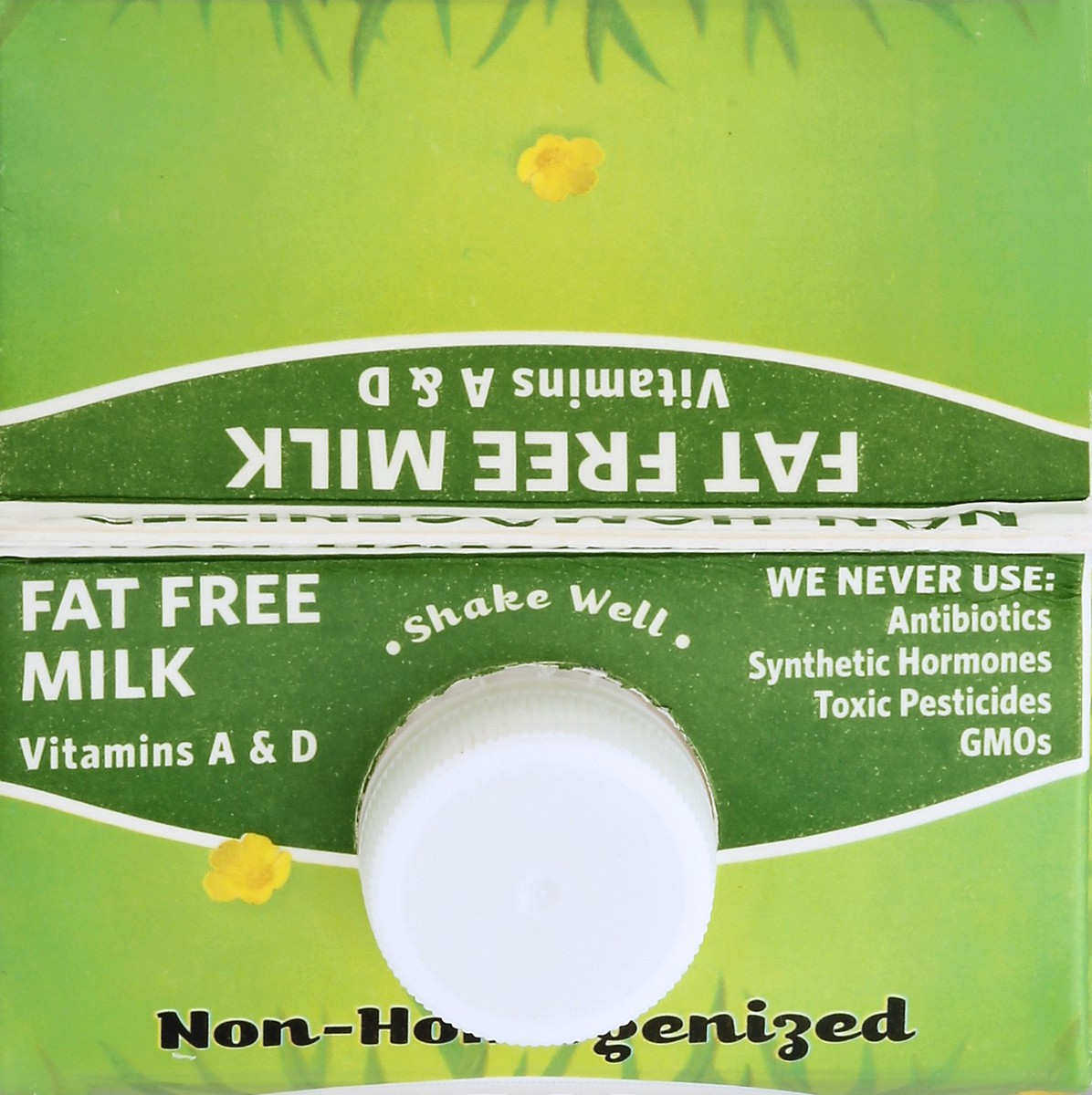 slide 3 of 4, Organic Valley Milk, Fat Free, Organic, Grassmilk, 1/2 gal