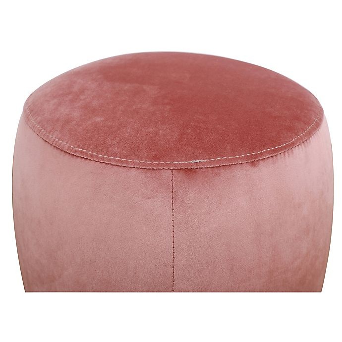 slide 2 of 3, Tov Furniture Velvet Upholstered Ottoman - Salmon, 1 ct