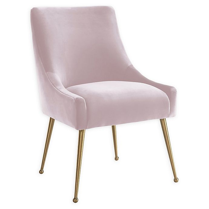 slide 1 of 5, TOV Furniture Velvet Beatrix Chair - Blush, 1 ct