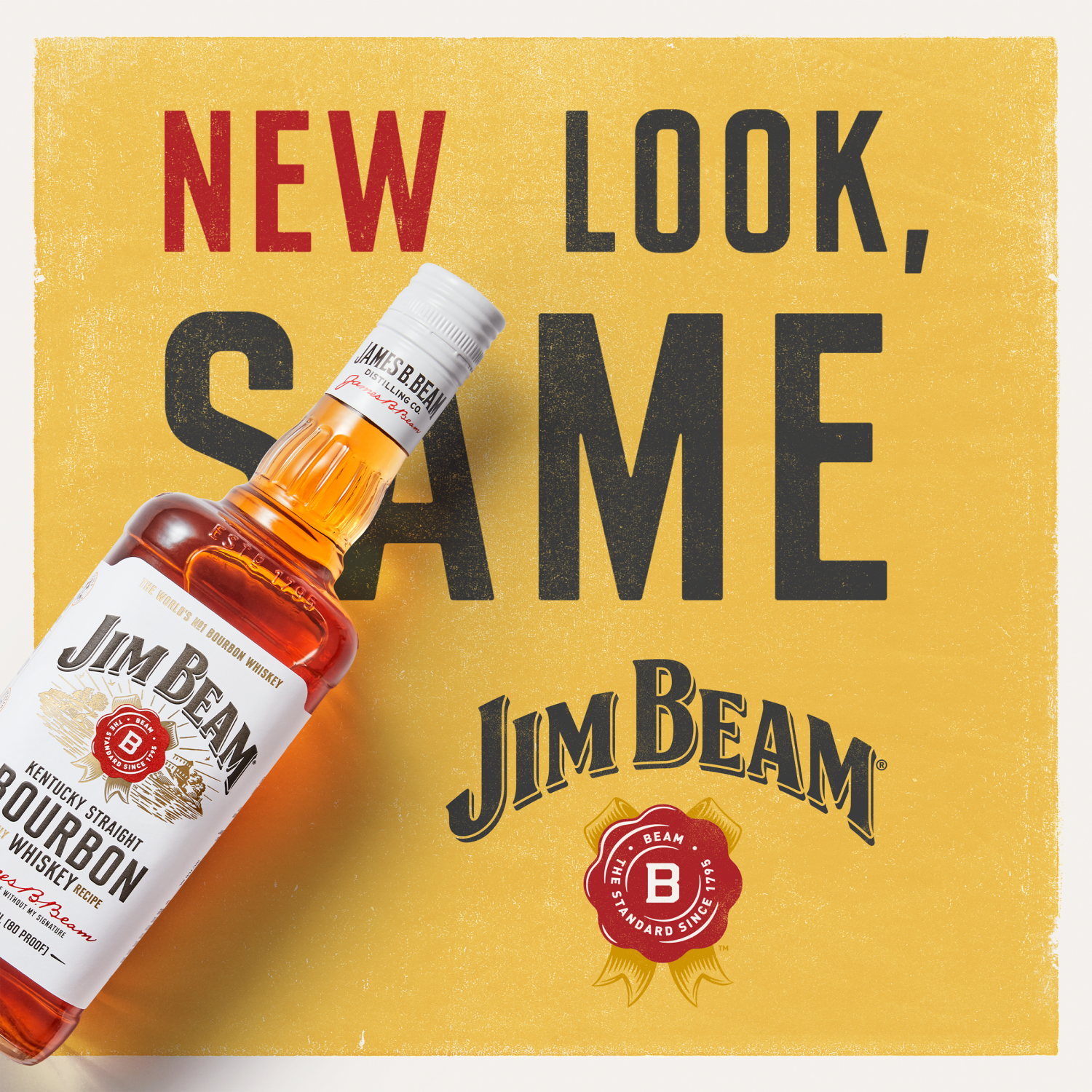 slide 2 of 4, Jim Beam Kentucky Straight Bourbon Whiskey 1.75 L, 1.75 liter