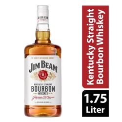 Jim Beam Kentucky Straight Bourbon Whiskey 1.75 L