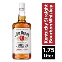 Jim Beam Kentucky Straight Bourbon Whiskey 1.75 L