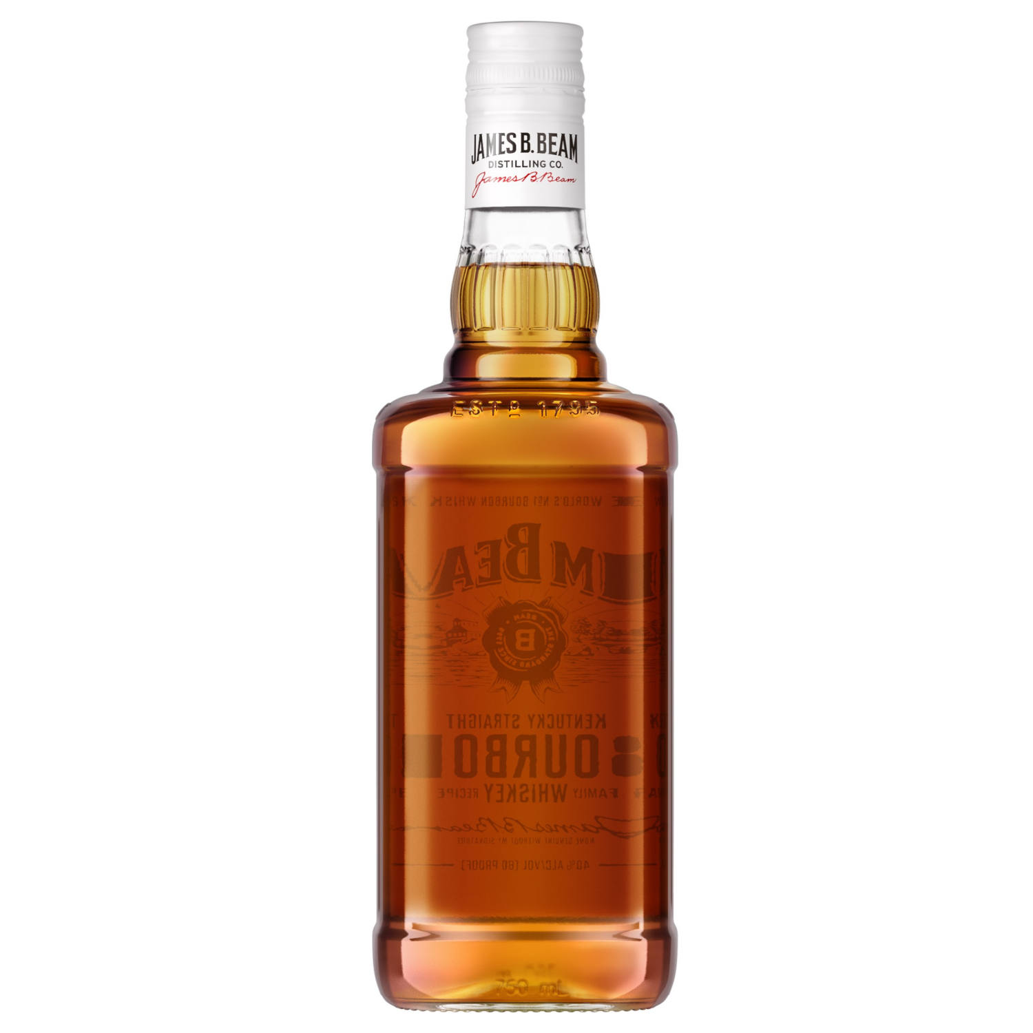 slide 4 of 6, Jim Beam Kentucky Straight Bourbon Whiskey 750 ml, 750 ml