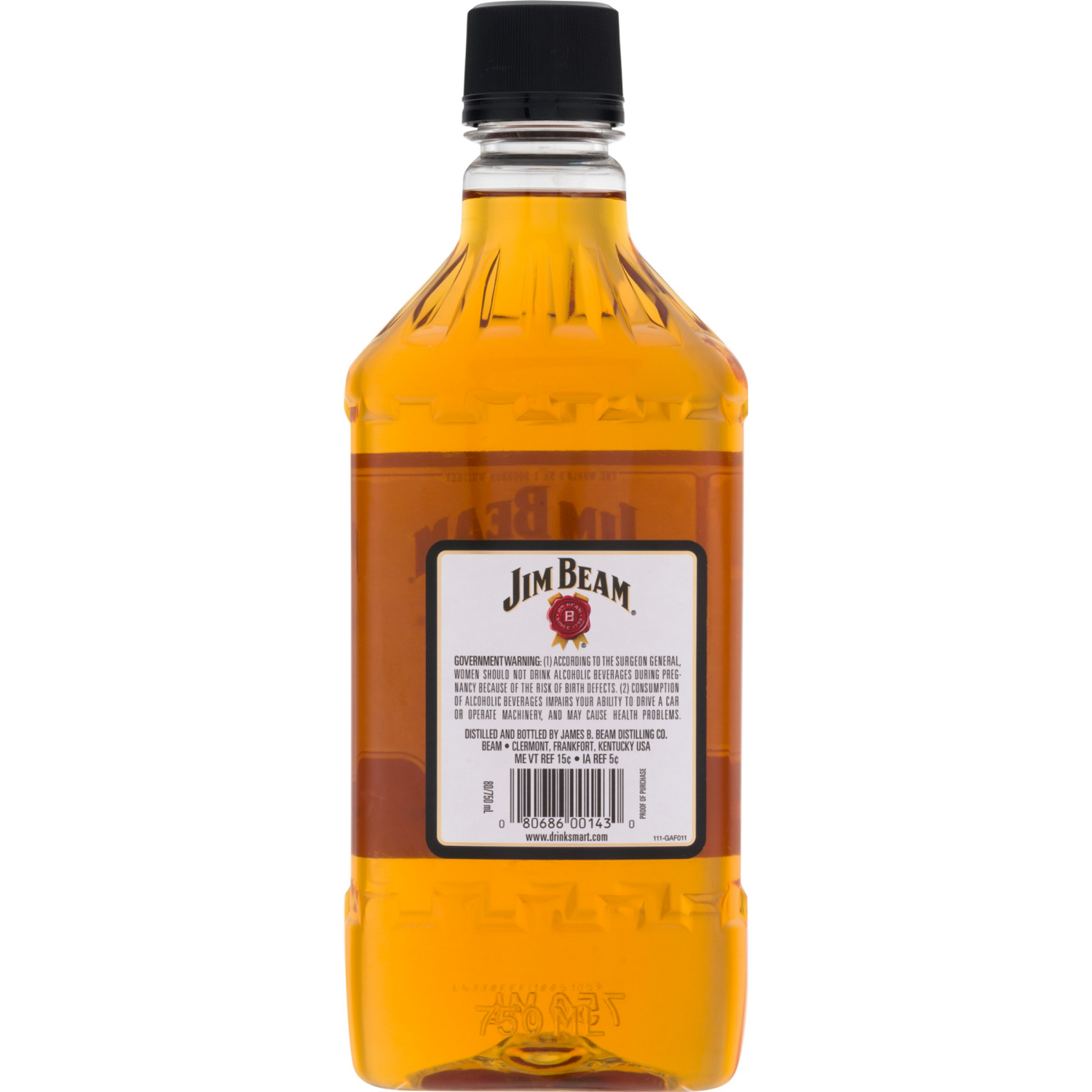 slide 2 of 5, Jim Beam Kentucky Straight Bourbon Whiskey 750 ml, 750 ml